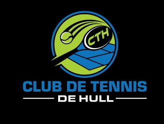 Club de tennis de Hull (CTH) logo design by invento