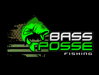Bass Posse Fishing logo design by THOR_