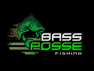 Bass Posse Fishing logo design by THOR_