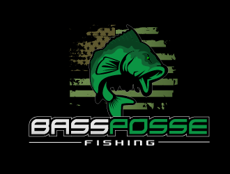 Bass Posse Fishing logo design by THOR_