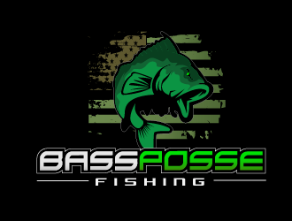 Bass Posse Fishing logo design by THOR_