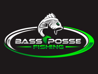 Bass Posse Fishing logo design by hidro