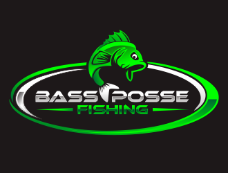 Bass Posse Fishing logo design by hidro