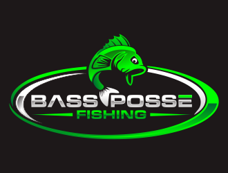 Bass Posse Fishing logo design by hidro