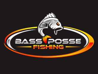 Bass Posse Fishing logo design by hidro