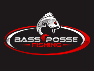 Bass Posse Fishing logo design by hidro