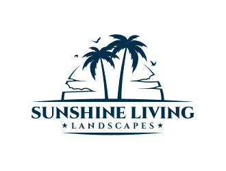 Sunshine Living Landscapes logo design by breaded_ham