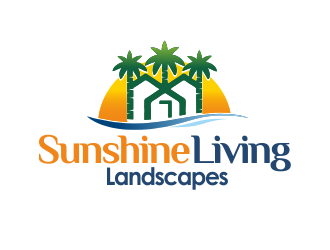 Sunshine Living Landscapes logo design by YONK