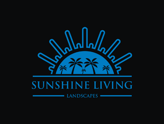 Sunshine Living Landscapes logo design by EkoBooM
