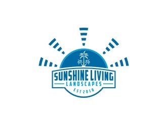 Sunshine Living Landscapes logo design by bricton