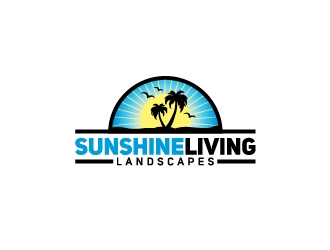 Sunshine Living Landscapes logo design by dmned