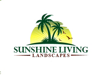 Sunshine Living Landscapes logo design by THOR_