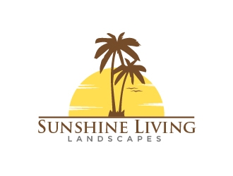Sunshine Living Landscapes logo design by quanghoangvn92