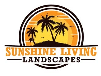 Sunshine Living Landscapes logo design by shere