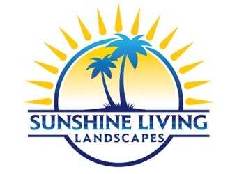 Sunshine Living Landscapes logo design by shere