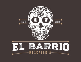 Del Barrio - mezcaleria logo design by Manolo