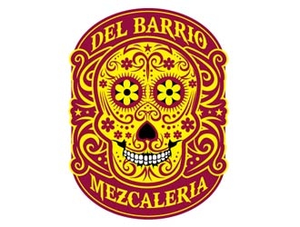 Del Barrio - mezcaleria logo design by shere