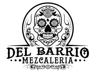 Del Barrio - mezcaleria logo design by shere