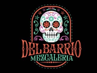 Del Barrio - mezcaleria logo design by shere