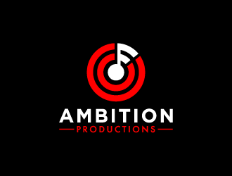 Ambition Productions logo design by pencilhand