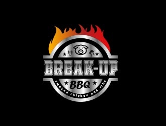 BREAKUP BBQ logo design by sarfaraz
