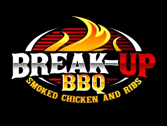BREAKUP BBQ logo design by Dddirt