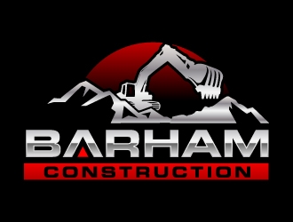 Barham construction logo design by jaize