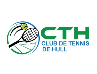 Club de tennis de Hull (CTH) logo design by invento