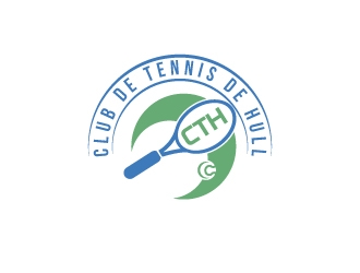 Club de tennis de Hull (CTH) logo design by uttam