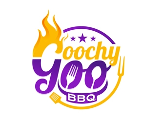 Goochy Goo BBQ logo design by DreamLogoDesign