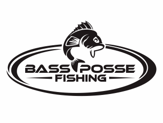 Bass Posse Fishing logo design by hidro