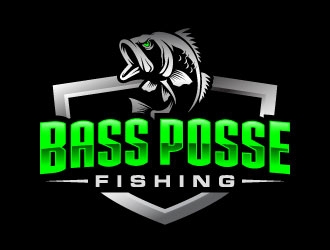 Bass Posse Fishing logo design by daywalker