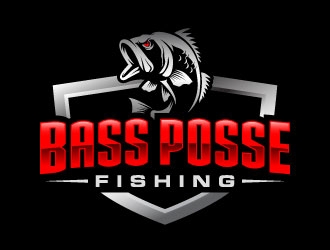 Bass Posse Fishing logo design by daywalker