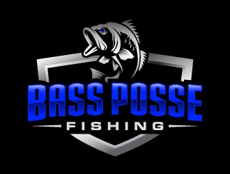 Bass Posse Fishing logo design by daywalker
