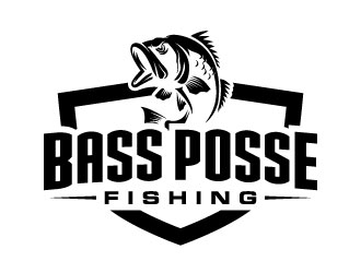 Bass Posse Fishing logo design by daywalker