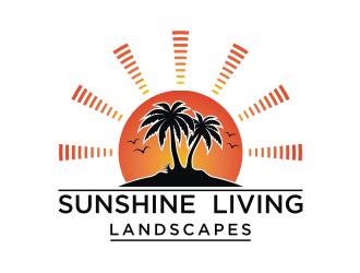 Sunshine Living Landscapes logo design by savana