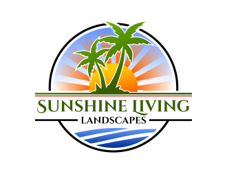 Sunshine Living Landscapes logo design by cintoko
