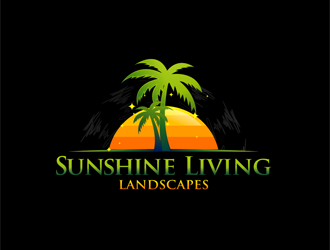 Sunshine Living Landscapes logo design by enzidesign