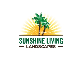 Sunshine Living Landscapes logo design by zakdesign700