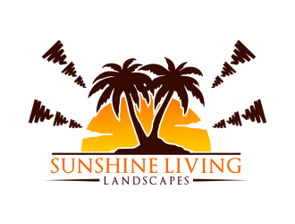 Sunshine Living Landscapes logo design by akhi