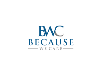 Because We Care logo design by bricton
