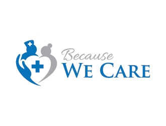 Because We Care logo design by udinjamal