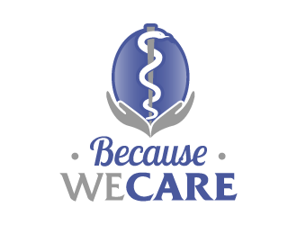 Because We Care logo design by akilis13