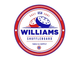 Williams Shuffleboard logo design by ginklabstudio