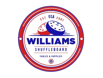 Williams Shuffleboard logo design by ginklabstudio