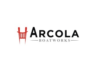 Arcola Boatworks logo design by bricton