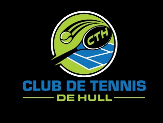 Club de tennis de Hull (CTH) logo design by invento