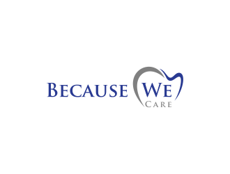 Because We Care logo design by Raynar