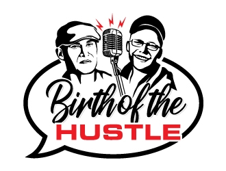 Birth of the Hustle logo design by invento