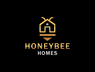 Honeybee Homes logo design by haidar
